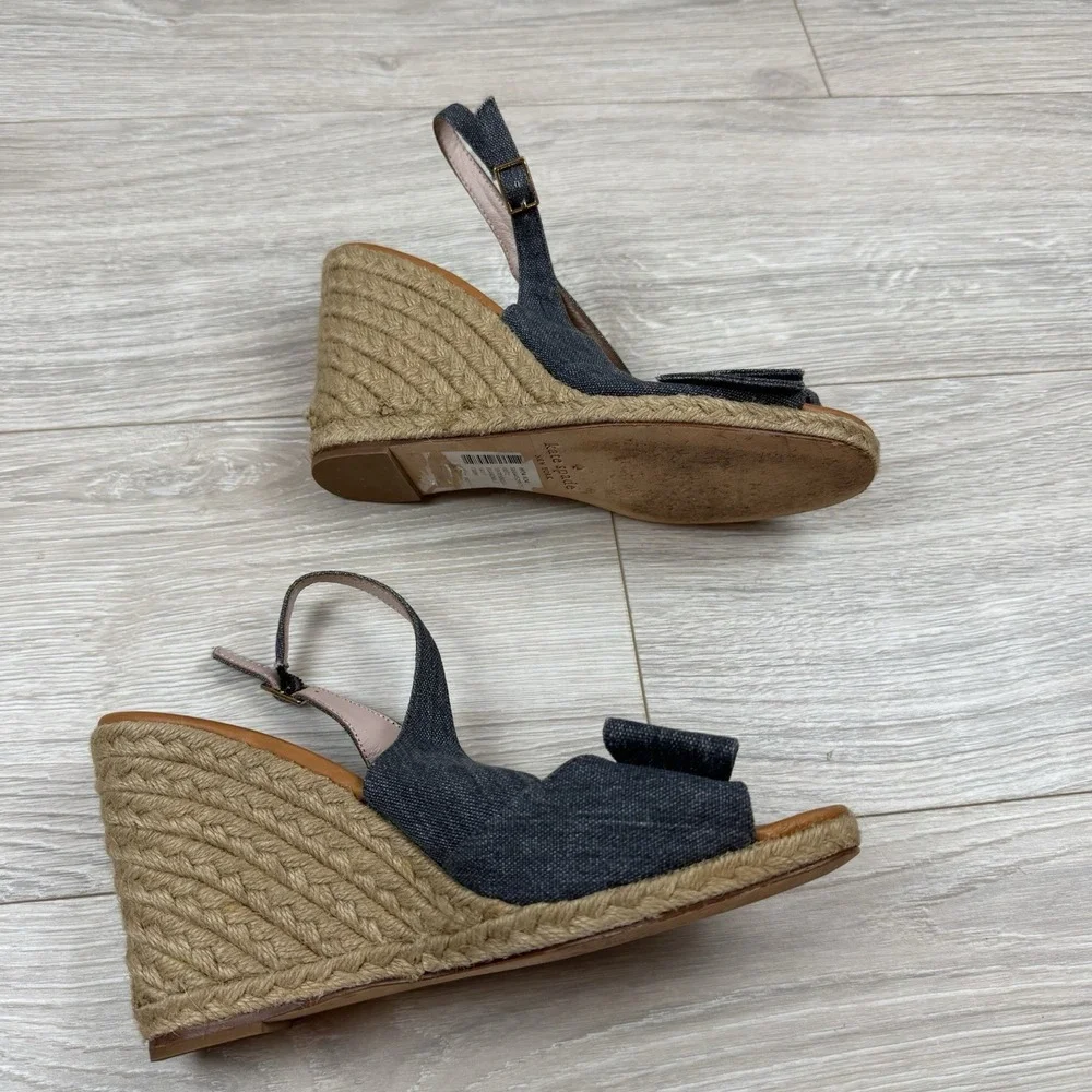 Kate Spade Espadrilles Boardwalk Wedge Heel Size 8